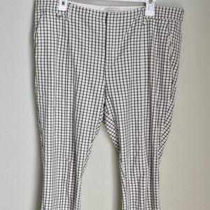 Anthropologie Slim Fit Plaid Pants